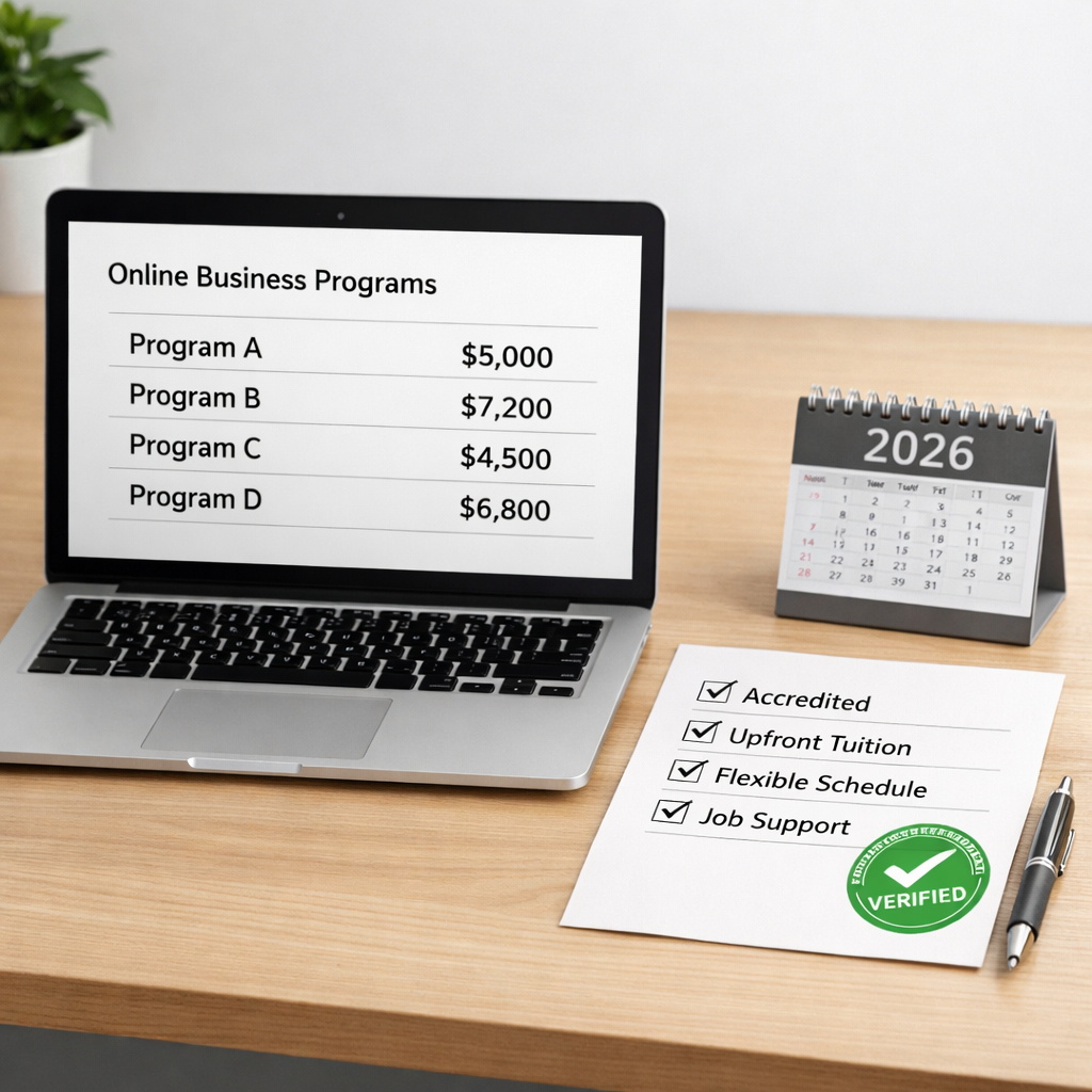 2026 Online Business Programs With Upfront Tuition: Our Verified Shortlist