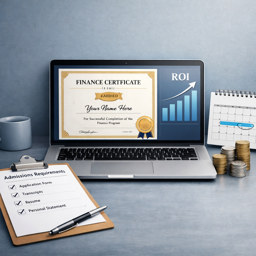 2026 Online Finance Certificates: Rankings, Admissions Requirements, Time and ROI