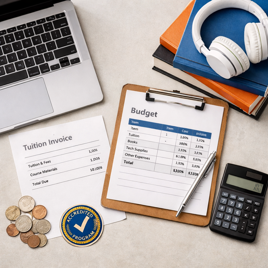 Compare Tuition, Tech, and Textbooks to Estimate Accredited Online Course Cost