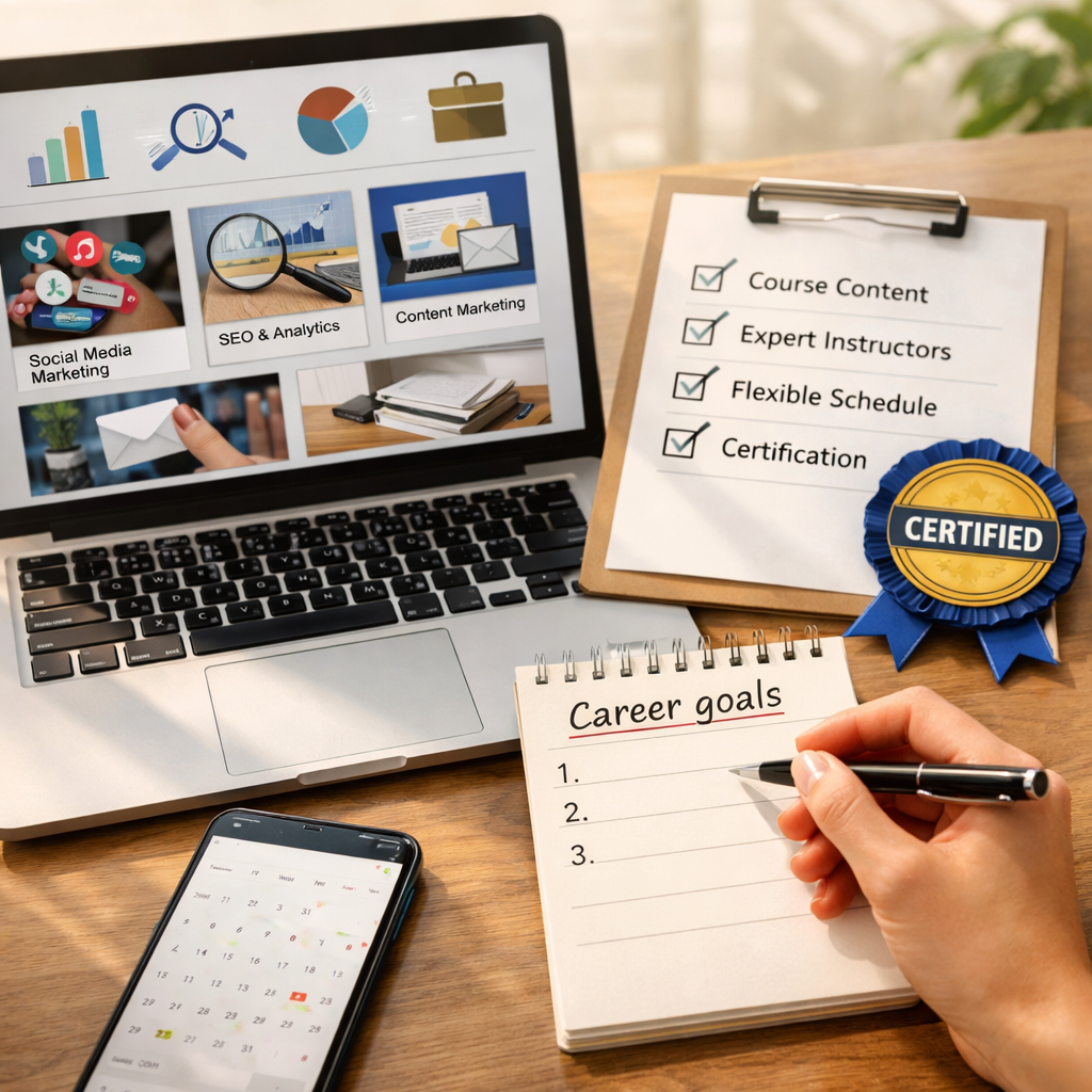 How to Choose Online Marketing Courses That Advance Your Career